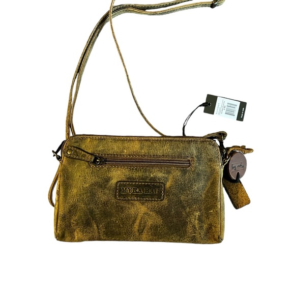 🩷Myra Bag Auburn Montana Leather and Hairon Crossbody Bag-NWT - Picture 2 of 15